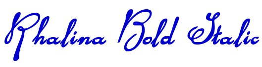 Rhalina Bold Italic fonte